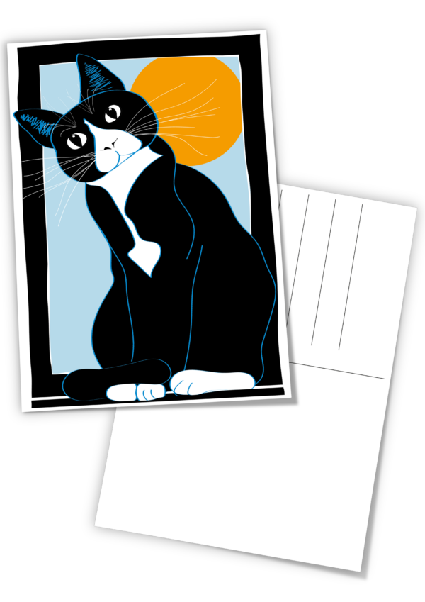 POSTKARTE KATZE
