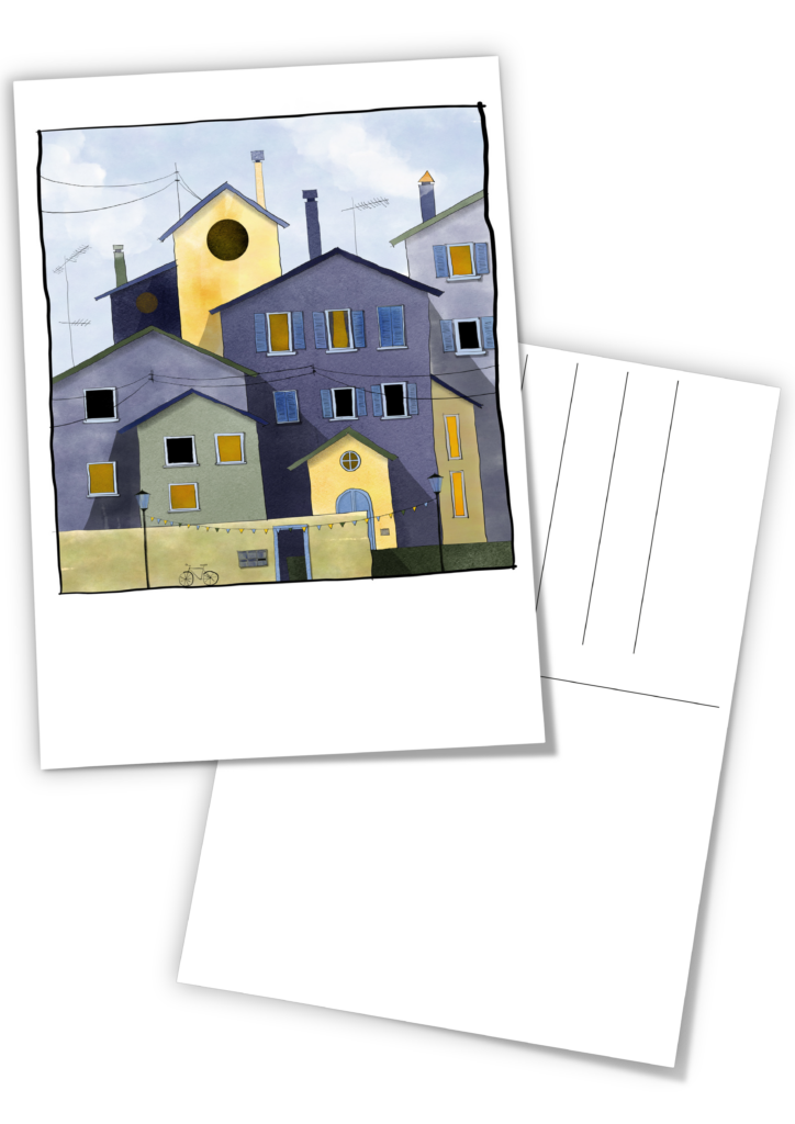 POSTKARTE HÄUSER