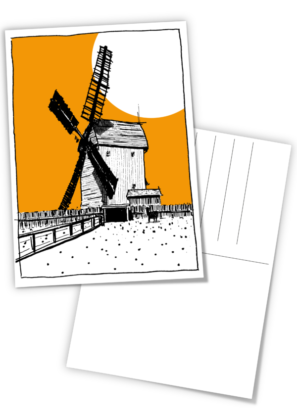 POSTKARTE BOCKWINDMÜHLE MARZAHN