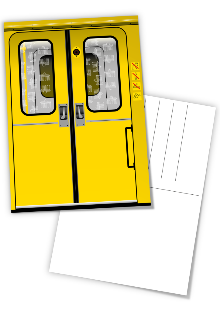 POSTKARTE U-BAHN BERLIN